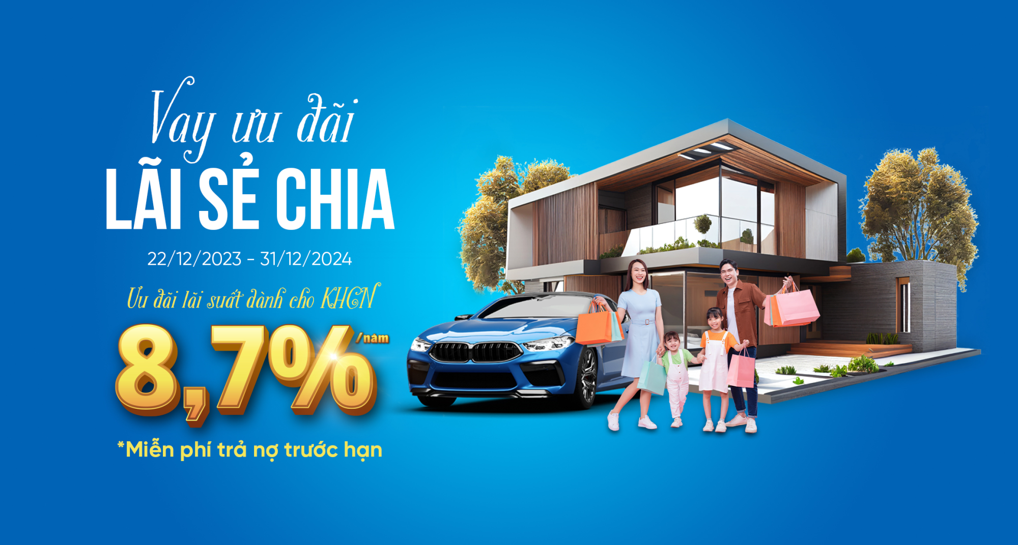 Vay ưu đãi, lãi sẻ chia 